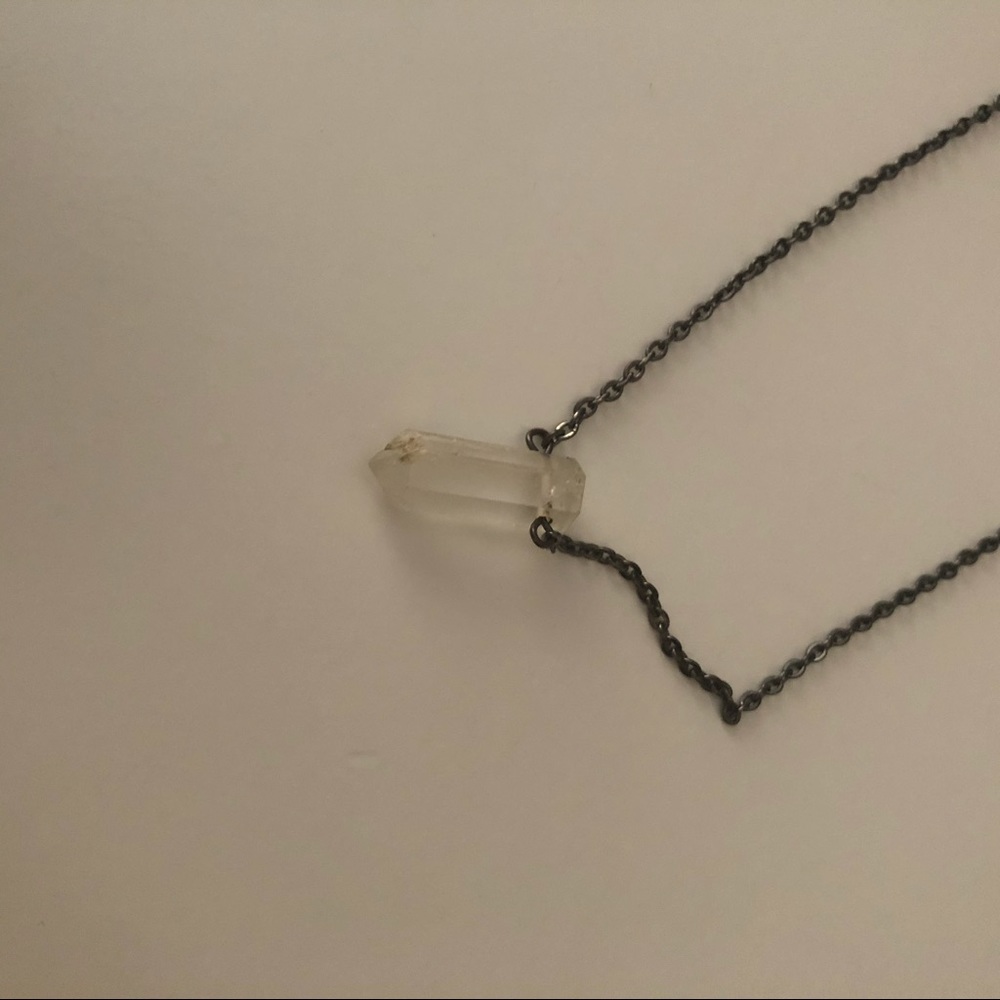 Imitation quartz necklace
